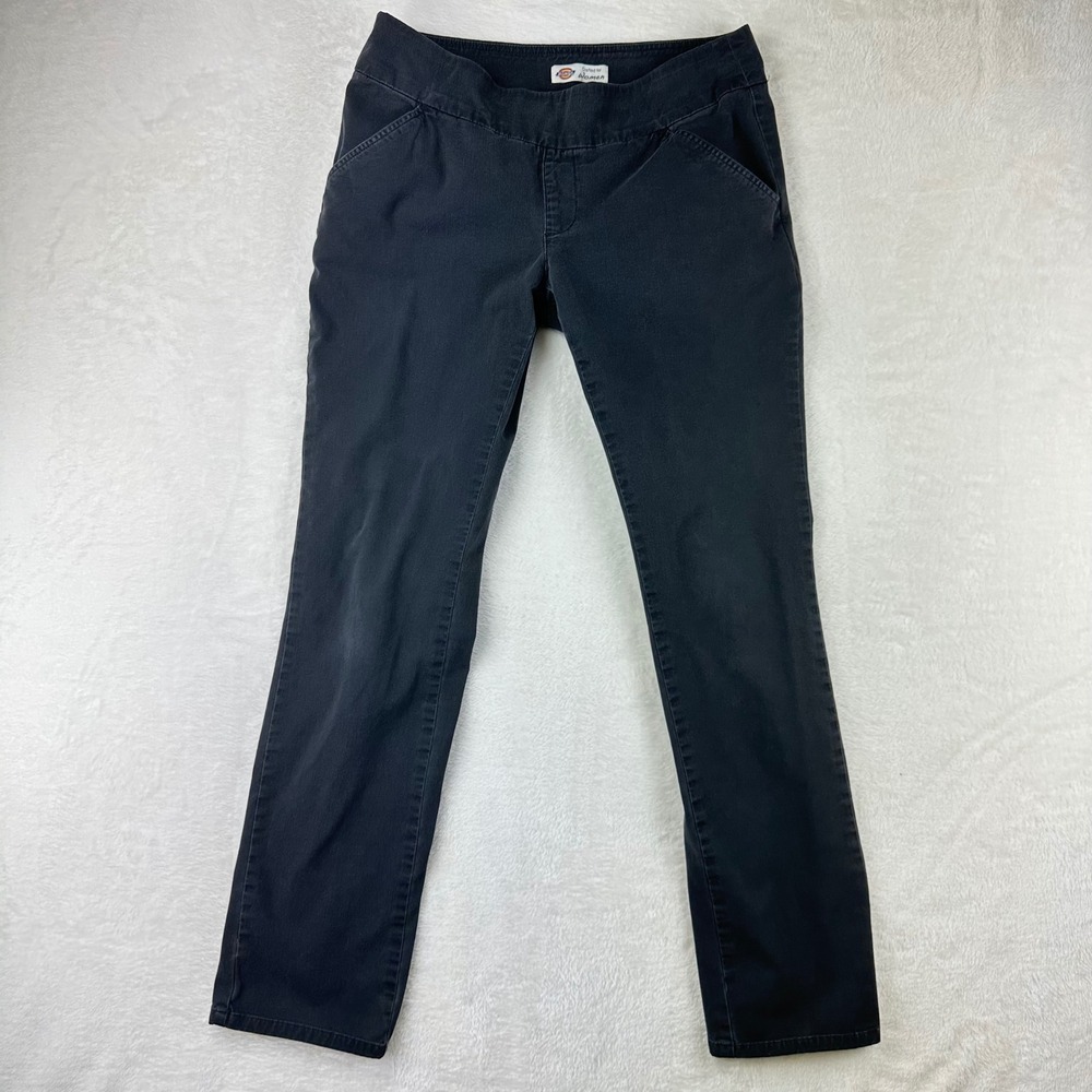 Dickies Pants Womens FP421RBK Regular 4 Black Straight Leg Workwear Cotton Twill